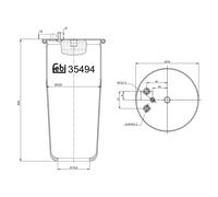 Air Suspension Spring 35494 Febi Bag 81436010151 81436016065 Quality Guaranteed