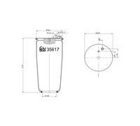 febi bilstein 35617 Air Spring without piston, pack of one