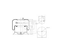 febi bilstein 35877 Air Spring with steel piston, pack of one