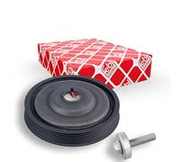 febi bilstein 36155 Pulley decoupled, for crankshaft with screw, pack of one