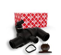 febi bilstein 37081 Thermostat with housing, seal and temperature switch, pack of one