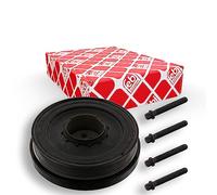 febi bilstein 37420 Pulley decoupled, for crankshaft with screws, pack of one