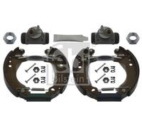 FEBI BILSTEIN Brake Shoe Set 37484, Rear Axle Pre-assembled, Drum Brakes for PEUGEOT/CITROEN