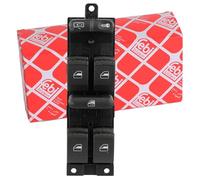 febi bilstein 37644 Switch Unit for power window regulator, with safety switch, driver side, pack of one, Black