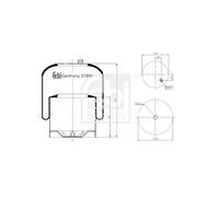 febi bilstein 37899 Air Spring with steel piston, pack of one