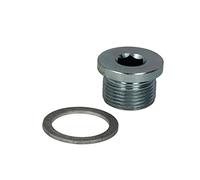 febi bilstein 37944 Oil Drain Plug with seal ring, 1 unit, silver