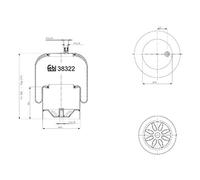 febi bilstein 38322 Air Spring with steel piston, pack of one