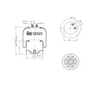 febi bilstein 38323 Air Spring with steel piston, pack of one