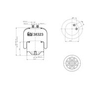 febi bilstein 38323 Air Spring with steel piston, pack of one
