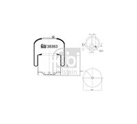 febi bilstein 38363 Air Spring with steel piston, pack of one