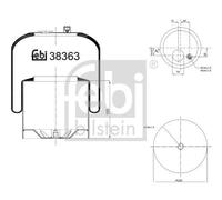 FEBI BILSTEIN 38363 Boot, air suspension