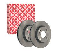 2x Brake Discs Pair Vented fits FORD FIESTA Mk6 TDCi 1.6D Front 2008 on 258mm