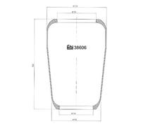 febi bilstein 38606 Air Spring without piston, pack of one