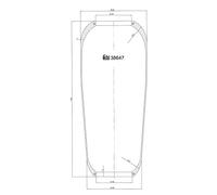 febi bilstein 38647 Air Spring without piston, pack of one