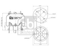 FEBI BILSTEIN 38717 Boot, air suspension
