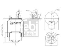 FEBI BILSTEIN 38827 Boot, air suspension
