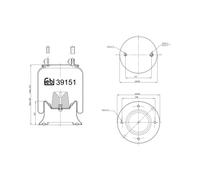 FEBI BILSTEIN 39151 Boot, air suspension