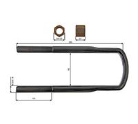 febi bilstein 39172 U-Bolt with nuts, pack of one