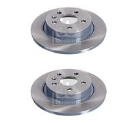 2x Brake Discs Pair Solid fits CHEVROLET CRUZE Rear 2009 on 268mm Set 13502134