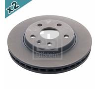 FEBI BILSTEIN 39195 Brake Disc Front Fits Chevrolet Malibu Opel Saab Vauxhall