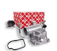 febi bilstein 39270 Thermostat Housing with housing, seal and temperature switch, pack of one