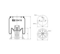 FEBI BILSTEIN 39418 Boot, air suspension
