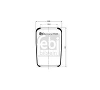 febi bilstein 39560 Air Spring without piston, pack of one