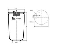 FEBI BILSTEIN 39857 Boot, air suspension