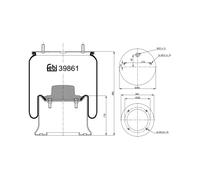 FEBI BILSTEIN 39861 Boot, air suspension