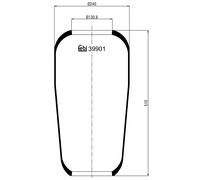 Febi 39901 Air Spring Rear Axle Front Axle Without Piston High Performance