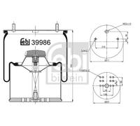 FEBI BILSTEIN 39986 Boot, air suspension