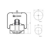 Air Suspension Spring 39988 Febi Bag A6293200025 6293200025 Quality Guaranteed