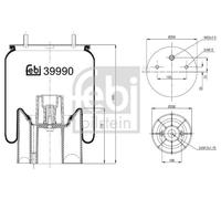 FEBI BILSTEIN 39990 Boot, air suspension
