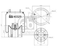FEBI BILSTEIN 40329 Boot, air suspension