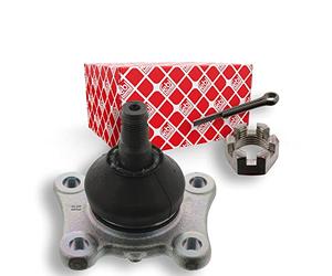 febi bilstein 43031 Ball Joint with castle nut and cotter pin, pack of one