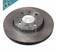 FEBI BILSTEIN 43826 Brake Disc Front Coated Fits Fiat 500 500 C Panda Ford Ka