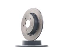 2x Brake Discs Pair Solid fits FORD TOURNEO CONNECT Rear 1.0 1.6 1.5D 1.6D 280mm