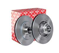 2x Brake Discs Pair Solid Rear 238mm 43986 Febi Set 7700805006 7701204302 New