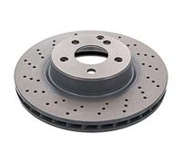 febi bilstein 43989 Brake Disc Set (2 Brake Disc) front, perforated / internally ventilated, No. of Holes 5
