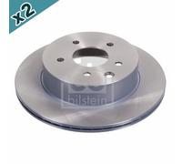 Febi 44119 Brake Disc Rear High Performance Fits Nissan Juke 2014 - 2019