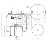 FEBI BILSTEIN 44627 Boot, air suspension