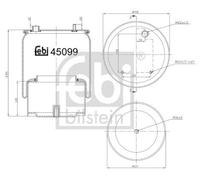 FEBI BILSTEIN 45099 Boot, air suspension
