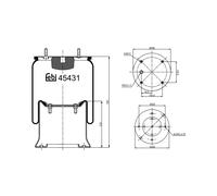 FEBI BILSTEIN 45431 Boot, air suspension