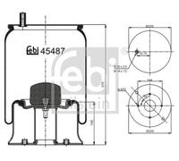 FEBI BILSTEIN 45487 Boot, air suspension