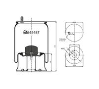 FEBI BILSTEIN 45487 Boot, air suspension