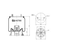 FEBI BILSTEIN 45790 Boot, air suspension