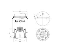 FEBI BILSTEIN 45995 Boot, air suspension