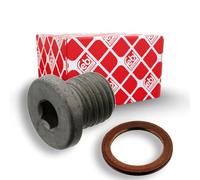 febi bilstein 46409 Screw Plug with seal ring, pack of one, silver