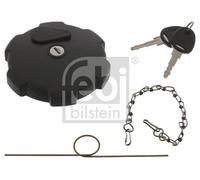 febi bilstein 46450 Fuel Filler Cap lockable, solid with gasket and chain, 1 unit