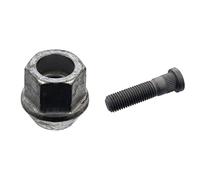 febi bilstein 46702 Wheel Nut, pack of one & febi bilstein 100166 Wheel Stud, pack of one